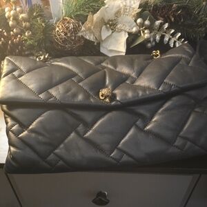 Kurt Geiger Large Black Quilted Leather Bag ~with Dust Bag